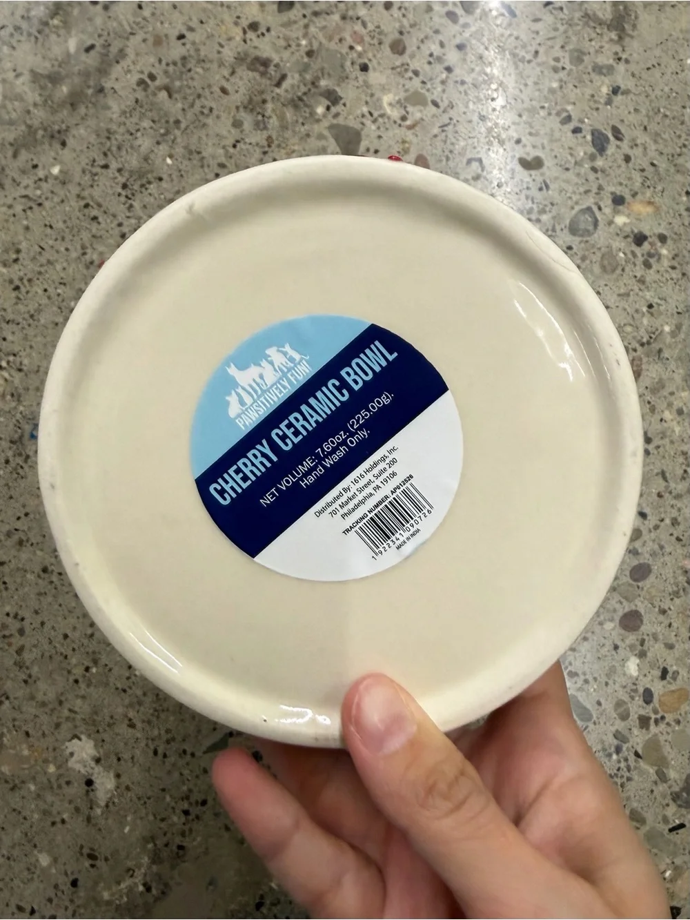 Ceramic small pet bowl
